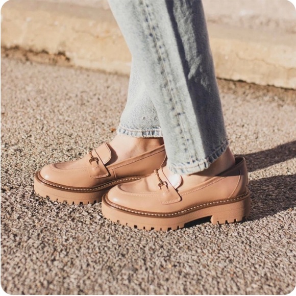Sam Edelman LAURS LUG SOLE LOAFER
Chunky Platform Flats Maple Sugar - Picture 1 of 11